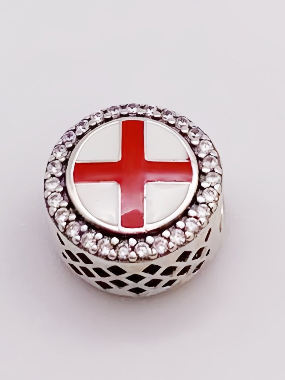 Pandora England Flag Dangle Charm Bead